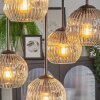 Ripoll Plafondlamp, Kogellampje Amber, Duidelijk, Rookkleurig, 5-lichts