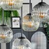 Ripoll Plafondlamp, Kogellampje Amber, Duidelijk, Rookkleurig, 5-lichts