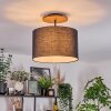 Bassagoda Plafondlamp Natuurlijke kleuren, Zwart, 1-licht