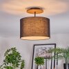 Bassagoda Plafondlamp Natuurlijke kleuren, Zwart, 1-licht