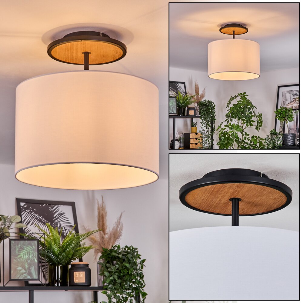 Bassagoda Plafondlamp Natuurlijke kleuren, Zwart, 1-licht main product photo