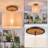 Bassagoda Plafondlamp Natuurlijke kleuren, Zwart, 1-licht