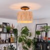 Granja Plafondlamp Natuurlijke kleuren, Zwart, 1-licht