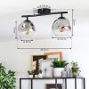 Ripoll Plafondlamp, Kogellampje Duidelijk, Rookkleurig, 2-lichts