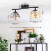 Ripoll Plafondlamp, Kogellampje Amber, Duidelijk, Rookkleurig, 2-lichts