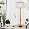 Flemming Staande lamp Natuurlijke kleuren, Zwart, 1-licht