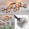Ripoll Plafondlamp, Kogellampje Rookkleurig, 10-lichts