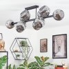 Ripoll Plafondlamp, Kogellampje Rookkleurig, 10-lichts