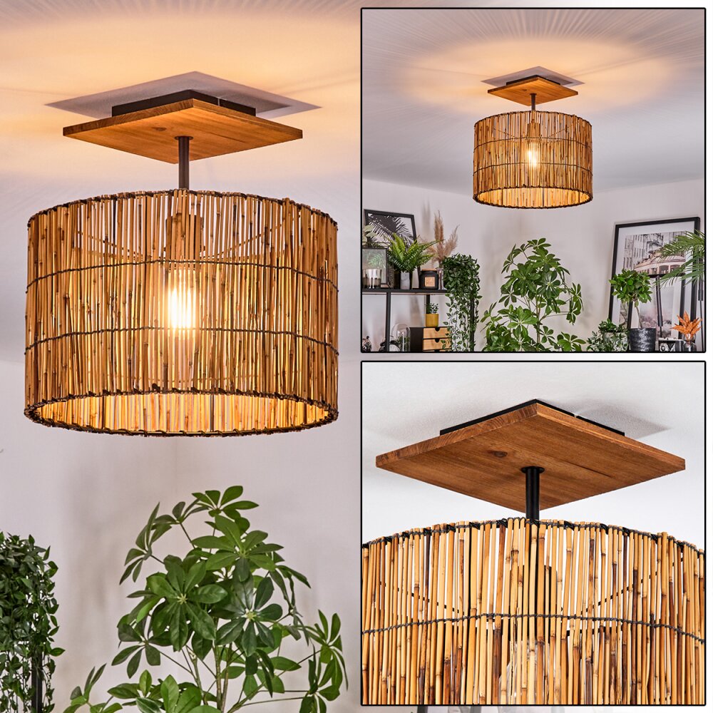 Cando Plafondlamp Natuurlijke kleuren, Zwart, 1-licht main product photo