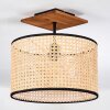 Ramila Plafondlamp Natuurlijke kleuren, Zwart, 1-licht