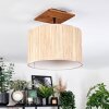 Bongal Plafondlamp Natuurlijke kleuren, Zwart, 1-licht