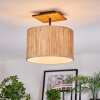 Bongal Plafondlamp Natuurlijke kleuren, Zwart, 1-licht