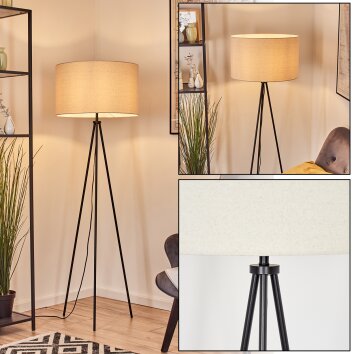 Flemming Staande lamp Zwart, 1-licht