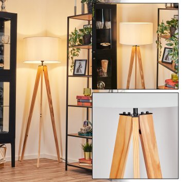 Flemming Staande lamp Natuurlijke kleuren, Zwart, 1-licht Flemming Staande lamp Natuurlijke kleuren, Zwart, 1-licht