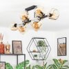 Ripoll Plafondlamp, Kogellampje Amber, 10-lichts