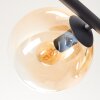 Gastor Plafondlamp, Kogellampje Amber, Duidelijk, Rookkleurig, 5-lichts
