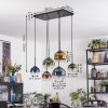 Koyoto Hanglamp, Kogellampje, Hanglamp Blauw, Goud, Groen, Duidelijk, Koperkleurig, 6-lichts
