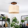 Sabadim Plafondlamp Natuurlijke kleuren, Zwart, 1-licht