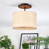 Sabadim Plafondlamp Natuurlijke kleuren, Zwart, 1-licht