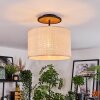 Sabadim Plafondlamp Natuurlijke kleuren, Zwart, 1-licht