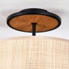 Sabadim Plafondlamp Natuurlijke kleuren, Zwart, 1-licht