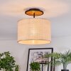 Sabadim Plafondlamp Natuurlijke kleuren, Zwart, 1-licht