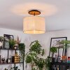 Sabadim Plafondlamp Natuurlijke kleuren, Zwart, 1-licht