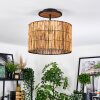 Cando Plafondlamp Natuurlijke kleuren, Zwart, 1-licht