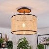 Ramila Plafondlamp Natuurlijke kleuren, Zwart, 1-licht Ramila Plafondlamp Natuurlijke kleuren, Zwart, 1-licht