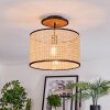 Ramila Plafondlamp Natuurlijke kleuren, Zwart, 1-licht Ramila Plafondlamp Natuurlijke kleuren, Zwart, 1-licht