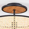 Ramila Plafondlamp Natuurlijke kleuren, Zwart, 1-licht Ramila Plafondlamp Natuurlijke kleuren, Zwart, 1-licht