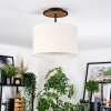 Bassagoda Plafondlamp Natuurlijke kleuren, Zwart, 1-licht