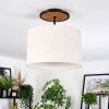 Bassagoda Plafondlamp Natuurlijke kleuren, Zwart, 1-licht