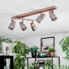 Nelar Plafondlamp, Plafondspot Brons, Chroom, 5-lichts