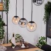 Gastor Hanglamp, Kogellampje, Hanglamp Amber, Duidelijk, Rookkleurig, 3-lichts