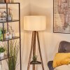 Flemming Staande lamp Natuurlijke kleuren, Zwart, 1-licht
