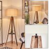 Flemming Staande lamp Natuurlijke kleuren, Zwart, 1-licht