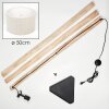 Flemming Staande lamp Natuurlijke kleuren, Zwart, 1-licht