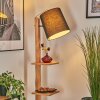 Venor Staande lamp Bruin, Natuurlijke kleuren, Zwart, 1-licht