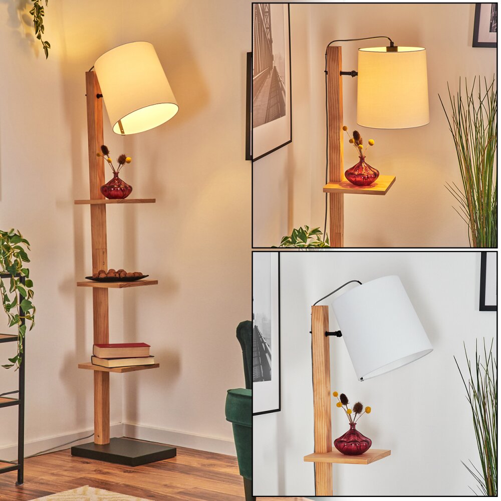 Venor Staande lamp Bruin, Natuurlijke kleuren, Zwart, 1-licht main product photo