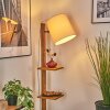 Venor Staande lamp Donkerbruin, Natuurlijke kleuren, Zwart, 1-licht