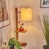Venor Staande lamp Donkerbruin, Natuurlijke kleuren, Zwart, 1-licht