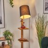 Venor Staande lamp Donkerbruin, Natuurlijke kleuren, Zwart, 1-licht