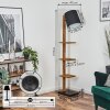 Venor Staande lamp Donkerbruin, Natuurlijke kleuren, Zwart, 1-licht
