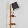Venor Staande lamp Donkerbruin, Natuurlijke kleuren, Zwart, 1-licht