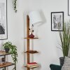 Venor Staande lamp Donkerbruin, Natuurlijke kleuren, Zwart, 1-licht