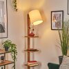 Venor Staande lamp Donkerbruin, Natuurlijke kleuren, Zwart, 1-licht
