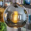 Koyoto Hanglamp, Kogellampje, Hanglamp Blauw, Goud, Groen, Koperkleurig, 6-lichts