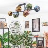 Koyoto Plafondlamp, Kogellampje Blauw, Goud, Groen, Koperkleurig, 10-lichts
