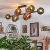 Koyoto Plafondlamp, Kogellampje Blauw, Goud, Groen, Koperkleurig, 10-lichts